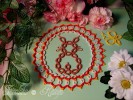Tatting frivolite made by Alena Vyčichlová using author unknown design
